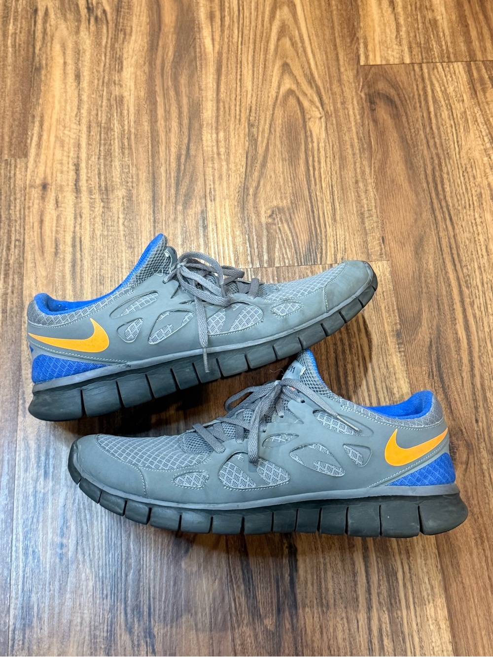 Nike Free Run 2 Shoes Mens Size 13 Blue GreenLow Top Running Sneakers 466985-991